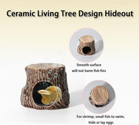 Pink Aquarium Decor Ceramic Cute Strawberry Betta Fish Tank Cave – Essentials for Fish - Tree-brown / Tree - image 4