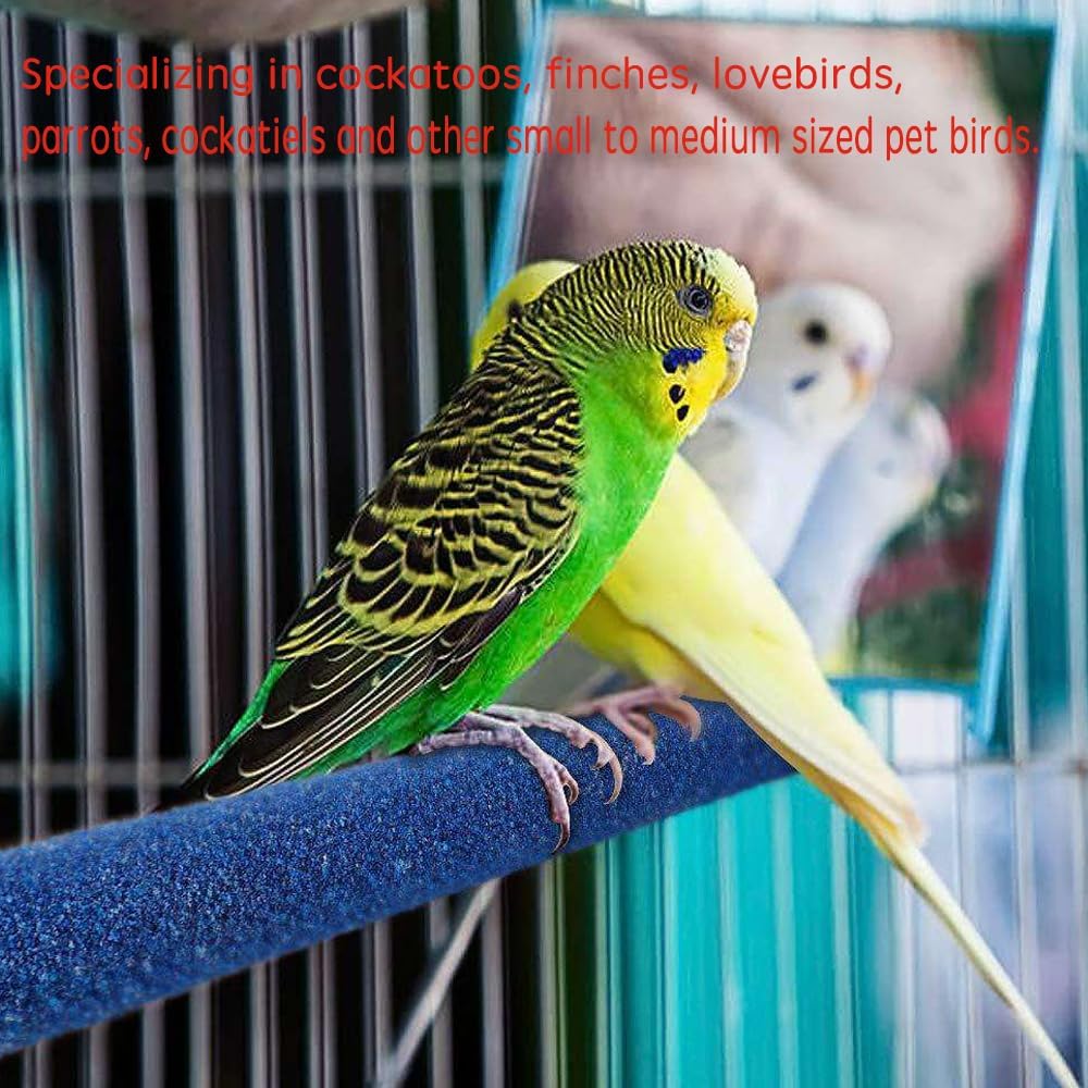 10 Pcs Parrot Perch Stand Bird Perch Stand Toy Colorful Paw Grinding - 15CM - image 4
