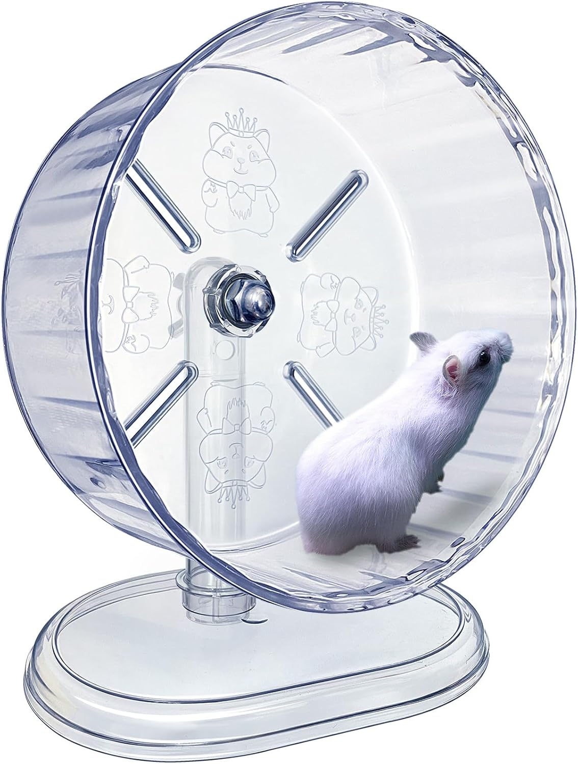 lazYYzal Silent Hamster Wheel - Ф 8.3 inch / White - image 2