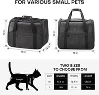 JUNGYOUN Premium Cat Carrier - Dark Grey / 18.0"L x 12.5"W x 14.0"H - image 3
