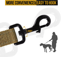 OneTigris No-Pull Dog Leash with Handle for Medium Large Dogs – Essentials for Dogs - Brown / 6FT - image 3