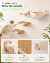 Cat Wall Hammock with Floating Hammock - 1 Hammock 2 Steps - image 3
