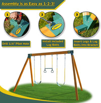 Eastern Jungle Gym Easy 1-2-3 A-Frame 2 Brackets for Swing Set - 2 A-Frame Swing Set Brackets - image 3