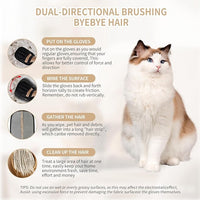 2𝑷𝒄𝒔 Pet Hair Removal Glove for Cats & Dogs, Newly Pro Five-Finger Electrostatic Pet Hair Remover Gloves, Reusable & Washable Magic Brush Pet Hair Removal Tool for Couch, Clothing, Carpet, Car Seat