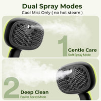 Pecute Self-Cleaning Steam Dog Cat Brush for Heavy Shedding/Long Coats – Essentials for Cats - Green - image 3