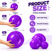 Sratte clear inflatable beach balls in 24, 16 and 5 inch sizes - view 27