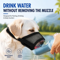 Dog Muzzle, Soft Air Mesh Muzzles for Large Sized Dogs - Black / M - image 3