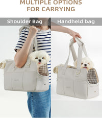 ONECUTE Dog Purse Carrier for Small Dogs Rabbit cat with Large Pockets - Grey / 17.0"L x 7.5"W x 12.0"H - image 4