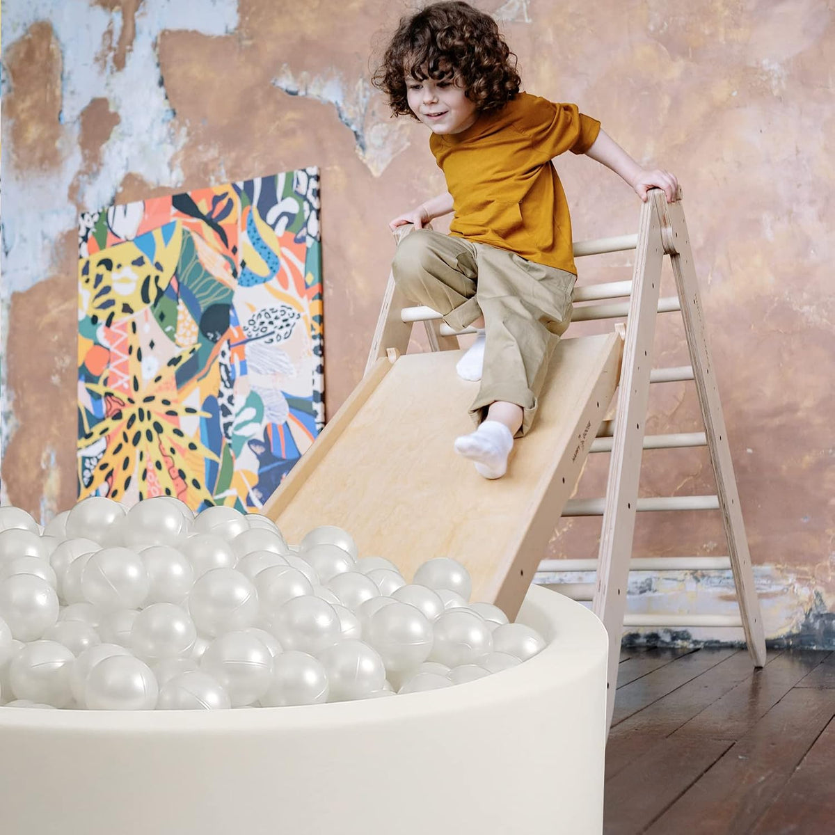 Realhaha Ball Pit Balls Baby Plastic Playpen Playball 2.15″ - Pearl White / 100 balls - image 4
