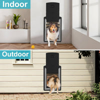 ClawJaw Small Exterior Wall Steel Cat Door for Wall – Essentials for Cats - Black / Medium - image 4