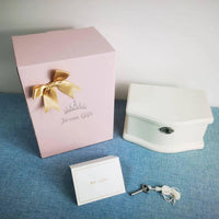 Ballerina Musical Jewelry Box with Mirror for girls，Kid's Jewelry - white-medium - image 2