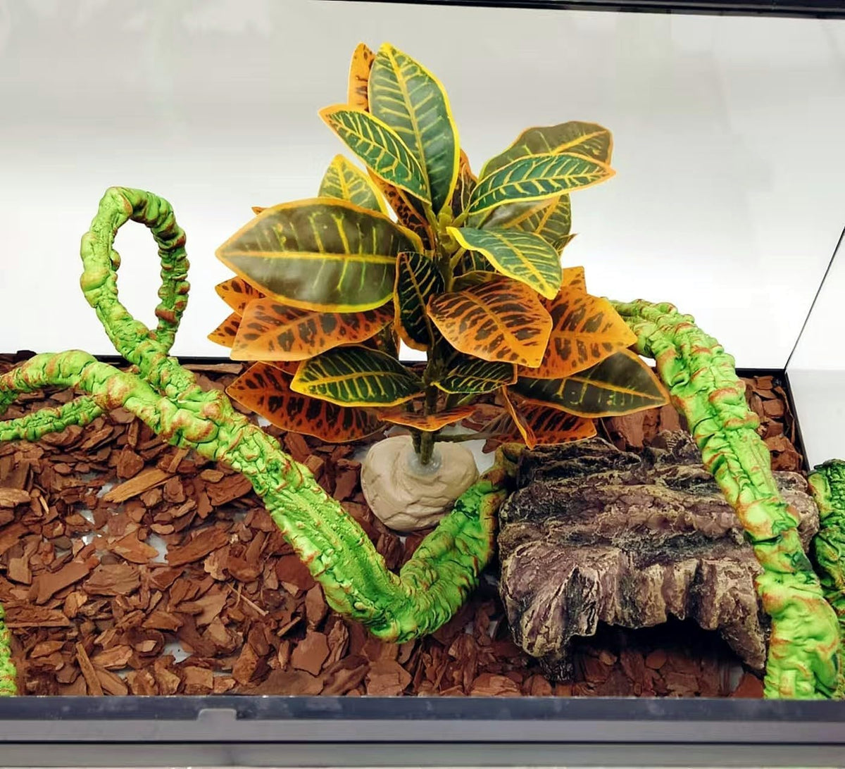 Reptile Plants Terrarium Decor, Reptile Tank Decorations - Gradient - image 4