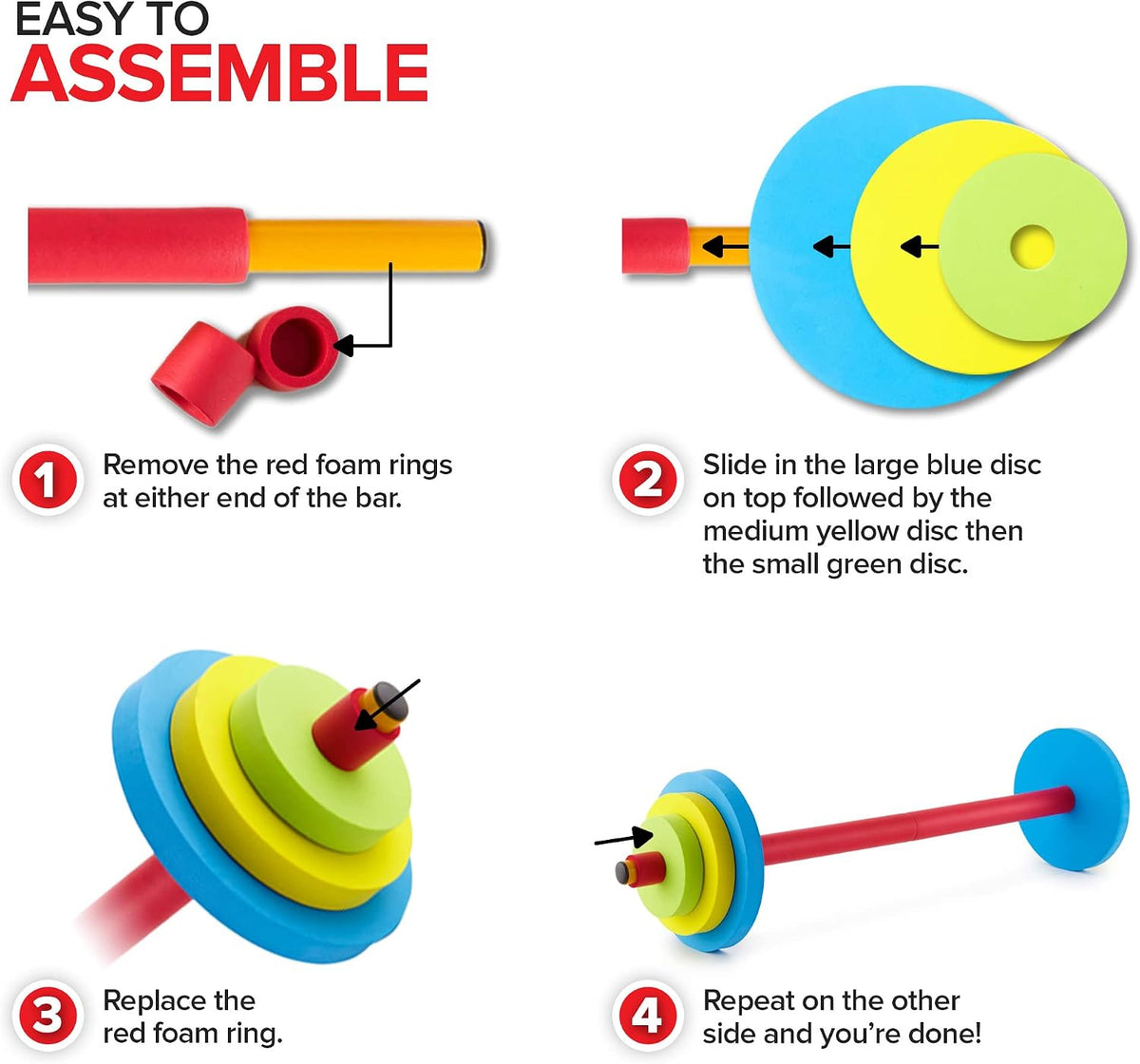 Modern Innovations Kids Weight Set Toy Dumbbells - Barbell / Multicolored - image 4