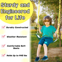 Aobote swing seat replacement 2-pack with soft EVA seats and 66-inch chains - view 10