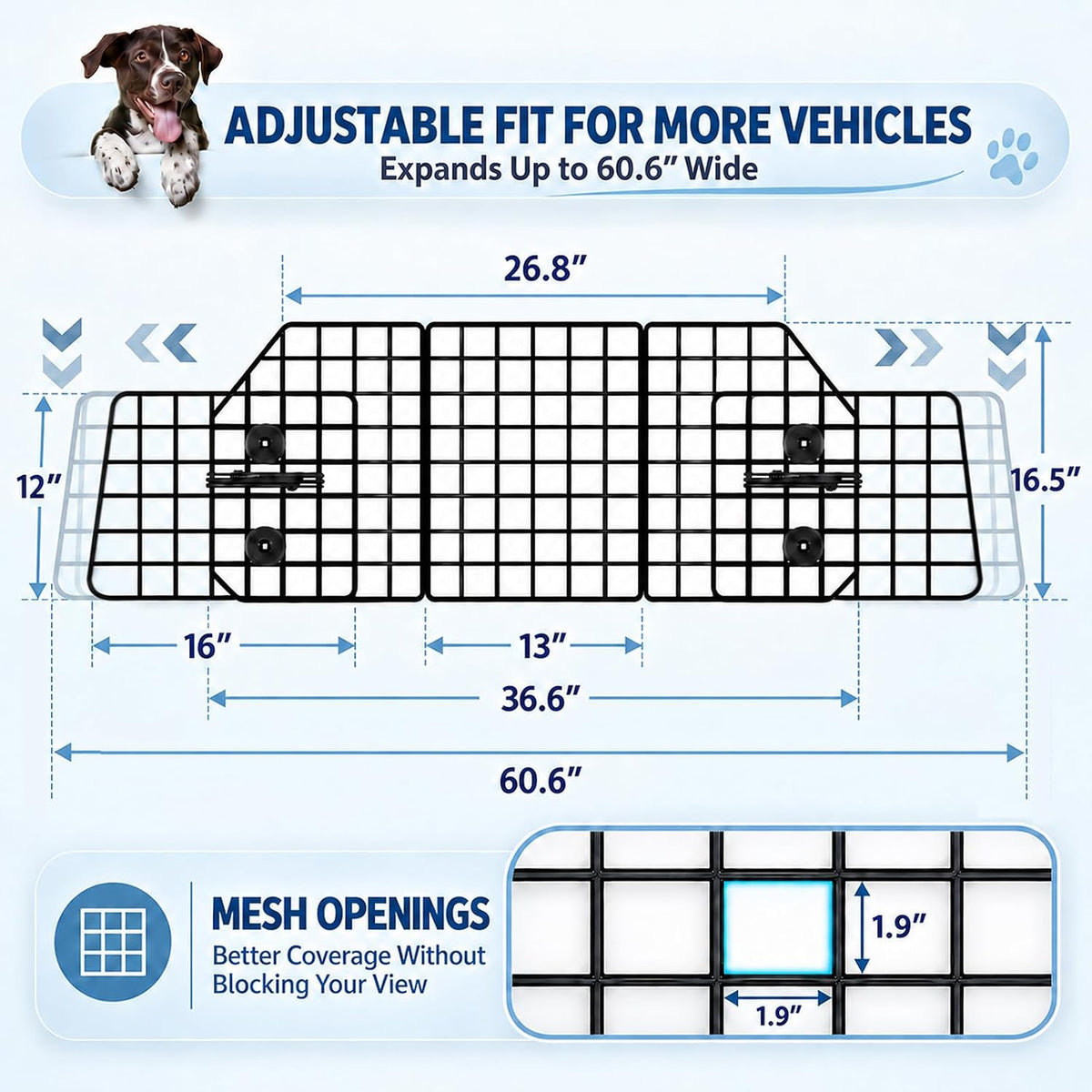 FEED GARDEN Dog Car Barrier for SUV - image 2