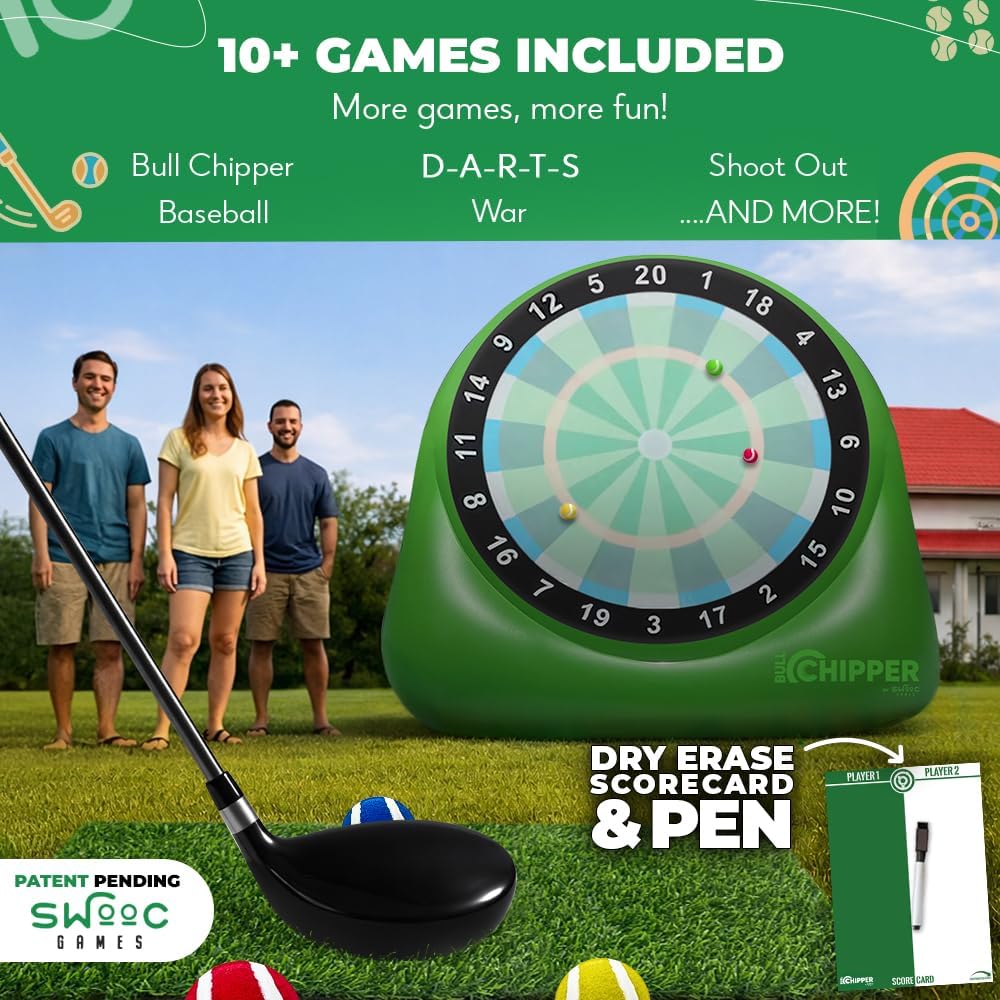 Swooc Bull Chipper giant inflatable golf darts board for backyard play - view 8
