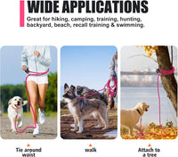 Long Dog Leash Reflective Rope Training Lead 15ft 30ft 50ft Check Cord – Essentials for Dogs - Pink / 15ft x 3/8inch - image 4