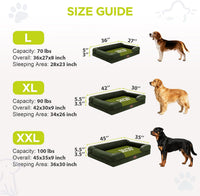 Waterproof Orthopedic Dog Bed for Extra Large Sized Dogs – Essentials for Dogs - 45 x 35 x 9 in / Oliva Green - image 4