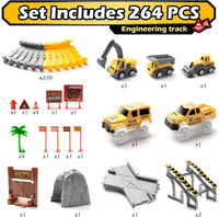264 PCS Construction Race Tracks for Kids Toys - Construction Race Track - image 3