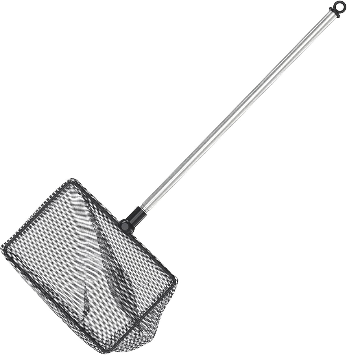 Pawfly Aquarium Fish Net with Extendable 9-24 Inch Long Handle - 5 Inch