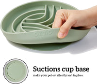 OHMO Slow Feeder Dog Bowl, 5.9" Lick Mat for Dogs, Tree of Life - Sage Green / Tree Life-L (7.9") - image 4