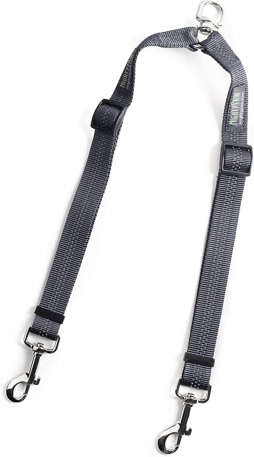 Mighty Paw Double Dog Leash - Double Leash / Standard | Dogs 30+ lbs