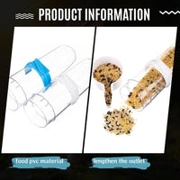 Weewooday 4 Pcs Bird Water Feeder Cage, Blue, White - Blue, White / 280 ml / Trendy Style - image 3