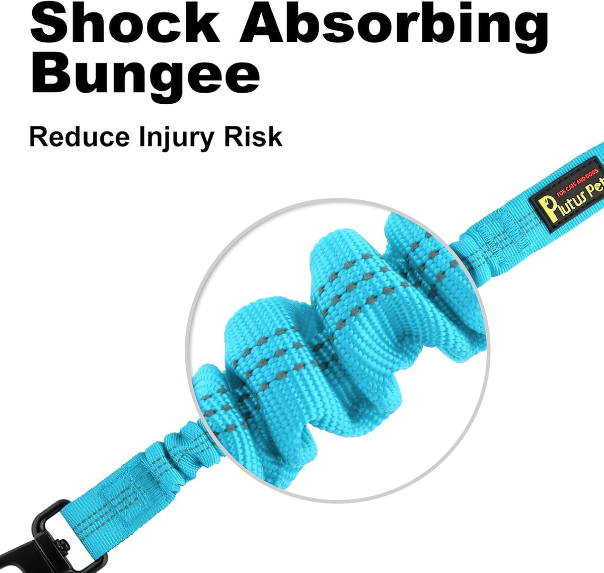Plutus Pet Dog Seat Belt for Car - Cyan - image 4
