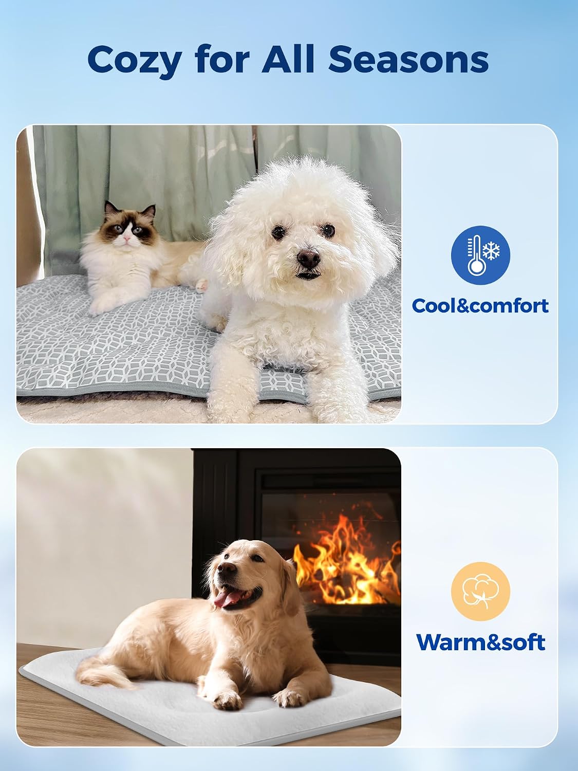 Thickened Cooling Mat for Dogs, Suitable for All Seasons - Grey / S - image 3