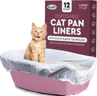 Alfapet large cat litter box liners, 12 count, with Sta-Put elastic fit