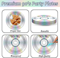 CHUNNIN 200 PCS Gone Fishing Party Plates Napkins Fishing Tableware - I Love The 90s - image 3