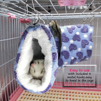 LEFTSTARER Guinea Pig Accessories Sugar Glider Cage Accessories - Purple / Heart - image 2