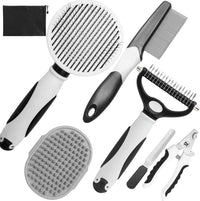 Pet Grooming Kit, Slicker Brush - A-Black
