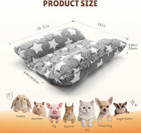 16.5 X 18in Washable Soft Rabbit Bed - Gray+Gray - image 2