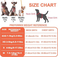 Puppytie No Pull Dog Harness with Multifunction Dog Leash,Soft Adjustable No Choke Escape Proof Pet Harness Vest for Medium Dogs or Large Dogs,Orange,M