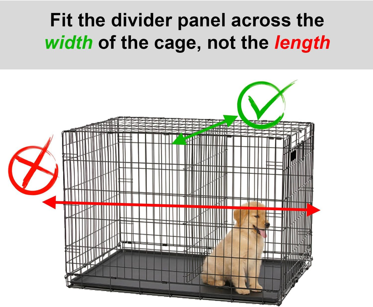 MidWest Homes for Pets Dog Crate Divider Panel for 54-inch Crates - Black / 27.8"L x 27.9"W x 0.5"H / Models 708BK, 1242, 1342TD, 1542/DD and 1642/DD/UL - image 3