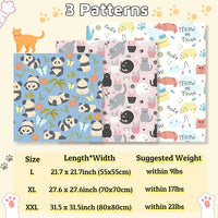 31.5" Cat Wrap for Grooming-Premium Cat Grooming Wrap Cat Restraint for Nail Clipping, Self-Adherent Soft Cat Blanket to Wrap Cat Anti-Scratch Anti-Escape Grooming Bag (White, XXL)
