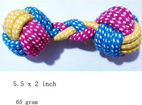 Dog Toys Puppy Teething Chew Toys 3 PCS - Colorful dumbbells - image 4