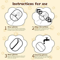 Pet Hair Removal Gloves,Electrostatic Gloves Pet Hair, Efficient Grooming Glove for Cats Dogs, Reusable Pet Hair Removal Tool for Couch, Furniture, Carpet, Curtain (3PCS)