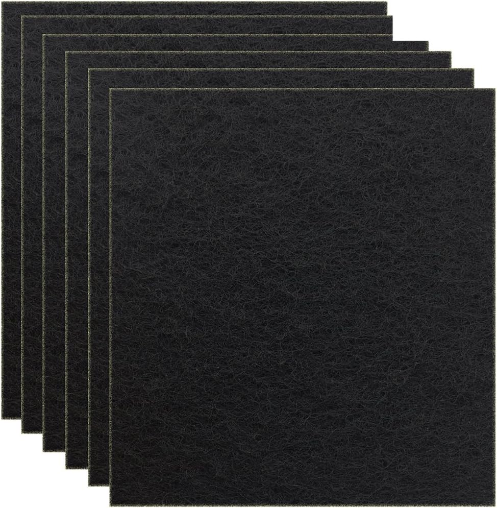 6 Pack Charcoal Cat Litter Box Replacment Filter Hooded Cat Litter - Cut-to-Fit Filters