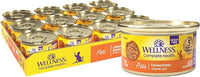 Wellness Complete Health Pate Adult Wet Cat Food, Natural, Protein-Rich, Grain Free, 3 Ounce, 24 Pack, (Chicken)