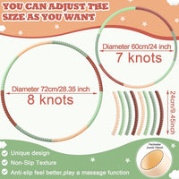 Vinsot plastic hoops for kids, 16 multicolor snap-together exercise hoops - view 7