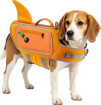 Dog Life Vests for Boating and Swimming, Dog Life Jacket – Essentials for Dogs - Orange / Medium