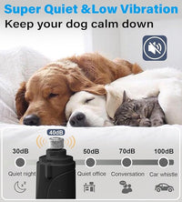 2 in 1 Dog Nail Clippers & Cat Nail Clippers Trimmers for Large Medium Small Dogs Cats Claw Trimmer Quick Sensor and Safety Guard USB Rechargeable Dogs Nail Trimmer with Catcher & 2 LED Lights