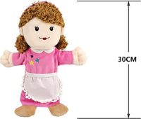 Family Hand Puppets for Kids, Includes Grandpa, Grandma, Dad - Whole Body Mom - image 2