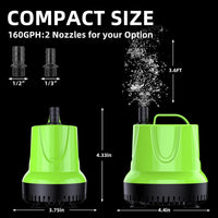 FREESEA Aquarium pump for water change: 660 GPH Drain 40 gal Fast - 12W/160GPH - image 3