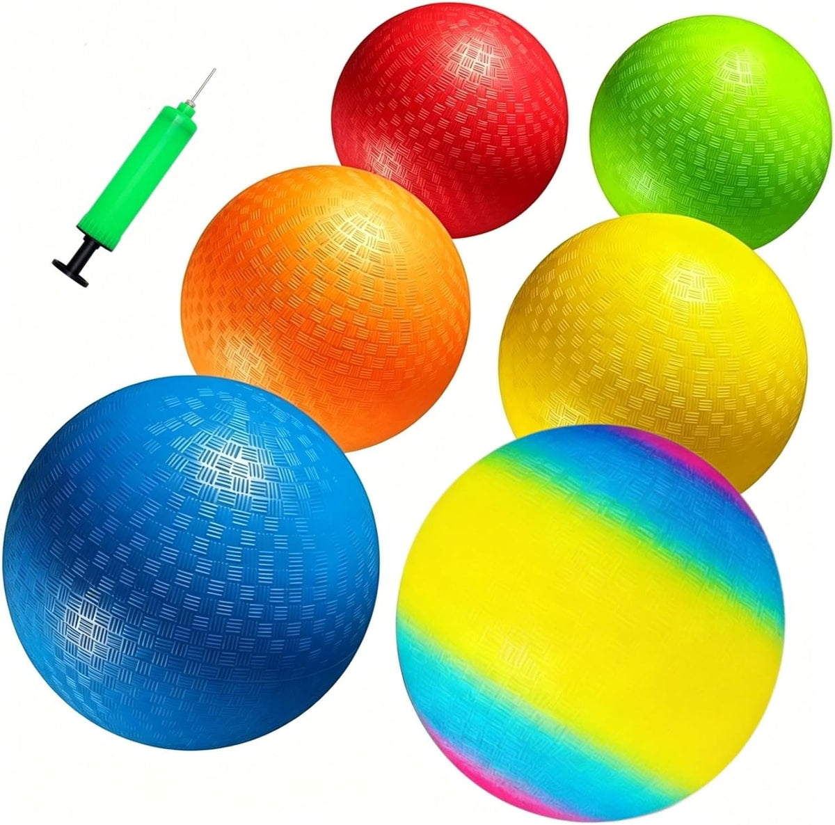 YNHFIFI 8.5 inch rainbow playground ball for kickball, dodgeball and four square - view 3