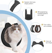 Large Cat Door Interior Door - Black - image 4