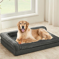 Orthopedic Dog Bed for Large Dogs - 40"L x 28"W x 7"Th / Dark Gray