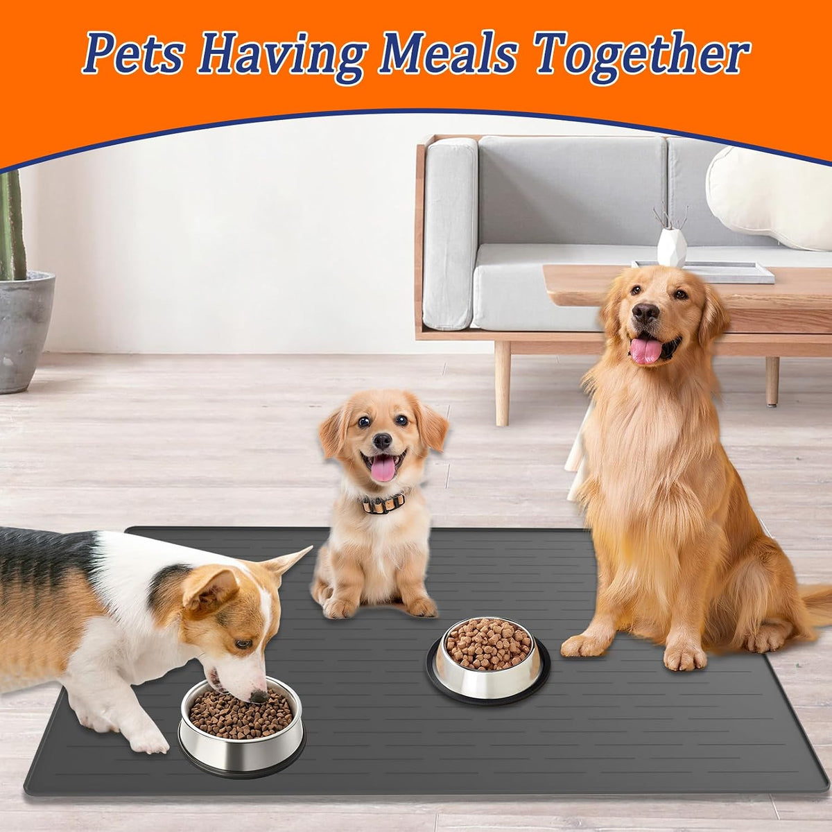 XXXXL Largest Pet Food Mat - Avocado Green / 31.8"L x 23.8"W - image 4